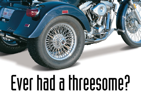 Ad for Lehman Trikes, a premier manufacturer of motorcycle three-wheel conversion kits